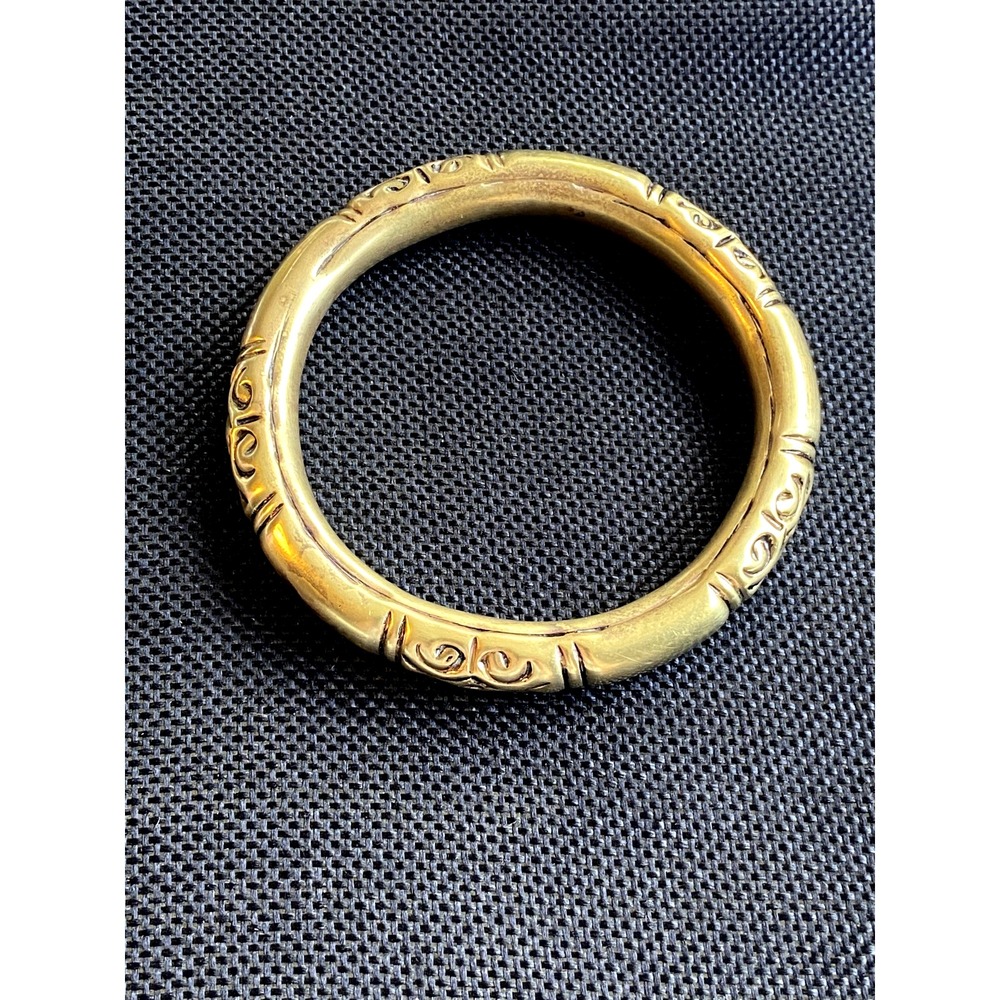 Chinese Wedding Chime Bangle Brass Hollow Vintage Bracelet MCM